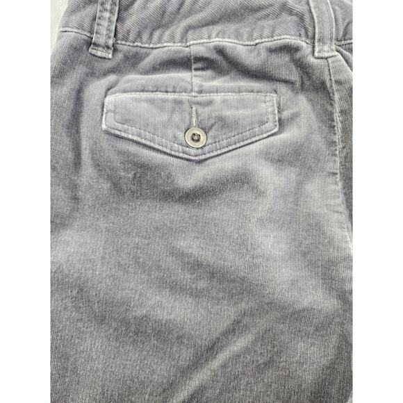 Charter Club Allison Fit Full Length Corduroy Pants Size 8P Gray Straight Leg - Picture 5 of 12